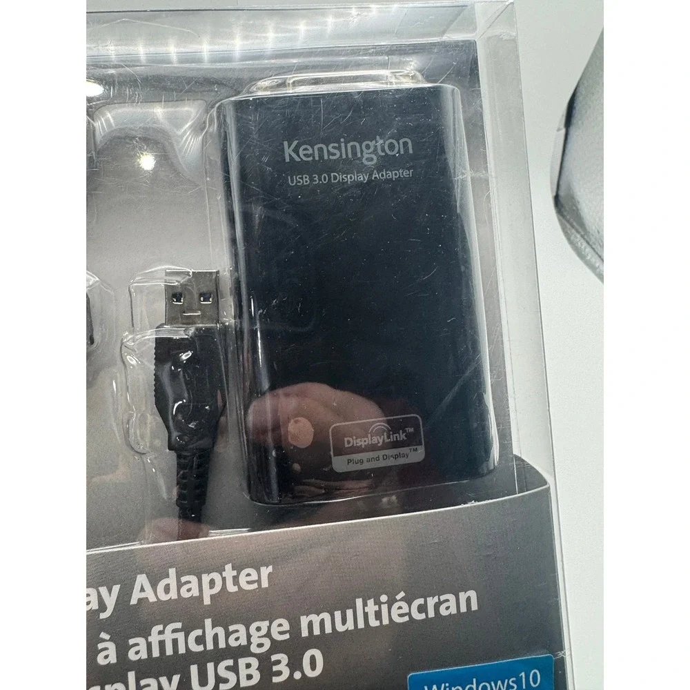 Kensington A1520A USB 3.0 Multi-Display Adapter DVI VGA 1080p Black New